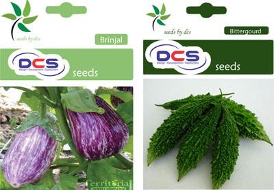 

DCS Brinjal and Bitter Gourd Seeds Seed(1 per packet)