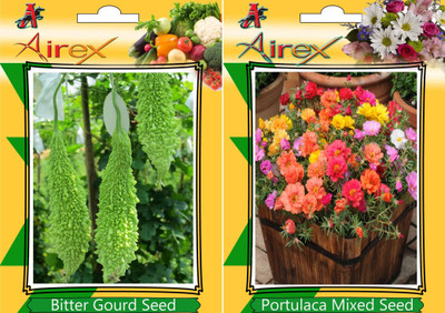 Airex Bitter Gourd and Portulaca Mixed Seed(15 per packet)