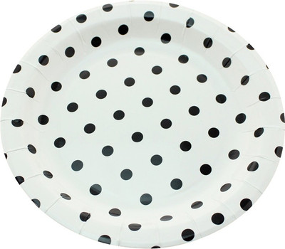 

Funcart Polka Dot Round Plate Set(12 Units)