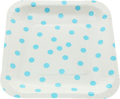 

Funcart Polka Dot Square Plate Set(Pack of 12)