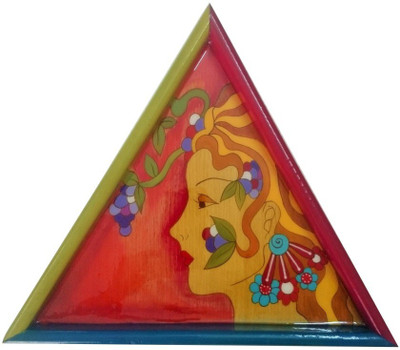 

Kalasiddhiart Hand Painted Flower Girl Tray