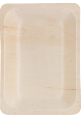 

Party Centric Wooden Rectangle Tray 8" in Set of 50 Plate(Pack of 50)