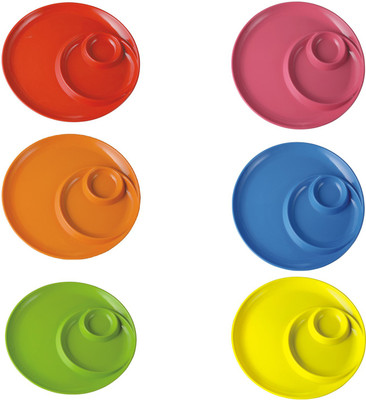 

Suraj Groove Snack (6pcs) Plate Set(Pack of 6)