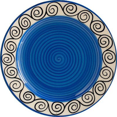 

Caffeine Blue Doodle Plate