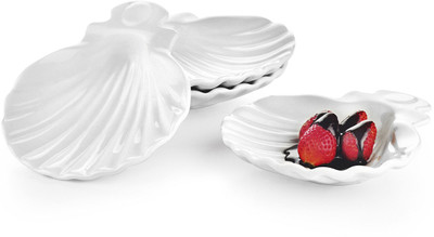

Sivica Porcelain Tray - MOD0539 (White, Pack of 4) Tray(4 Units)