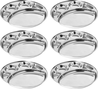 

SAUNA Sauna Round thali 1-6 Plate Set(6 Units)