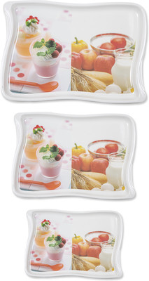 

RECON 3 Pcs Serving Tray Tray Set(Pack of 3)