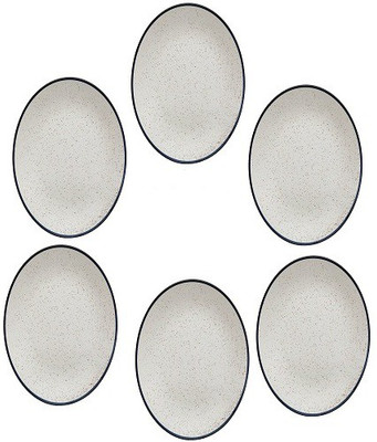 

Sunshine Dinner Dish Handmade ( Set of 6 ) 10 inches in Royal White Colour by Sunshine … Plate Set(6 Units)