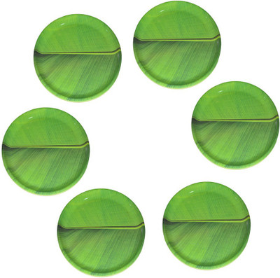 

Hua You Melamine Banana Leaf - 12 inch-Round Plate Set(6 Units)