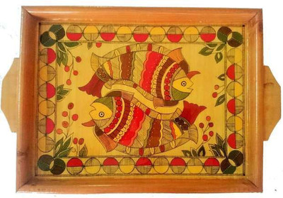 

Kalasiddhiart Madhubani Hand Painted Tray