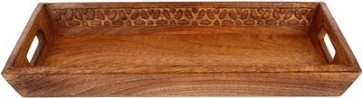 

The Decor Mart Natural wooden Tray Tray