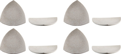 

Caffeine Cream Matte Plate(Pack of 8)