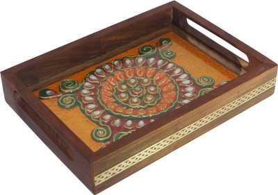 63% OFF on R S Jewels Paper Mache Designs Tray(Tray)