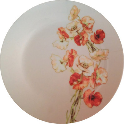 

fabulloso Leaf Designs Shaded Taupe Floral Quarter Plate