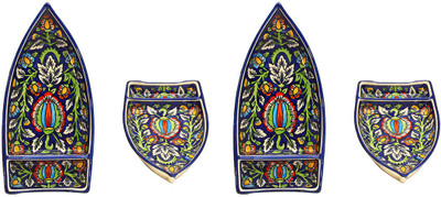 

Cafeine Blue Jaipuri Plate(Pack of 4)