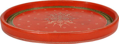 

Lal Haveli Meenakari Design Hand-painted Decorative Serving Plate Tray