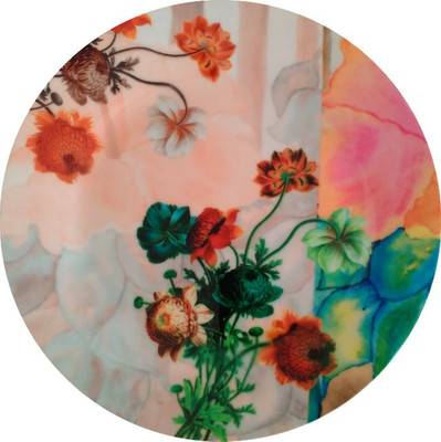

fabulloso Leaf Designs Stripe & Floral Quarter Plate