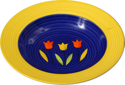 

Caffeine Blue Tulip Garden Plate