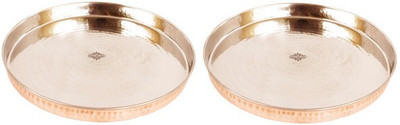 

IndianArtVilla Quarter Dinner Plate Set(Pack of 2)