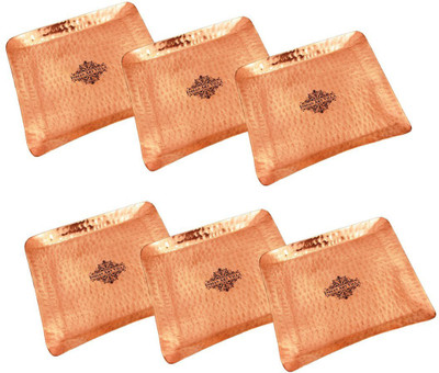 

IndianArtVilla Tray Set(Pack of 6)