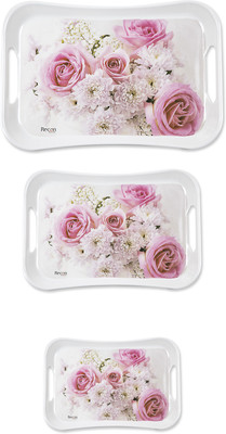 

RECON 3 Pcs Serving Tray Tray Set(Pack of 3)