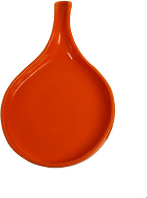 

Caffeine Pizza Serving Pan Tray in Glossy Red (1 Pc) Handmade Dish