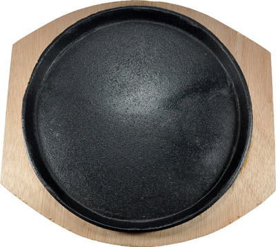 

White Gold Sizzler Round Small Plate(Pack of 2)