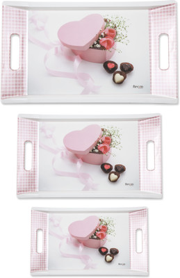 

RECON 3 Pcs Serving Tray Tray Set(Pack of 3)