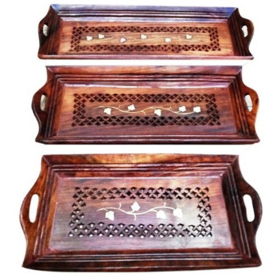 42% OFF on Onlineshoppee CAC62 Tray Set(Pack of 3) 42% OFF on Onlineshoppee CAC62 Tray Set(Pack of 3)