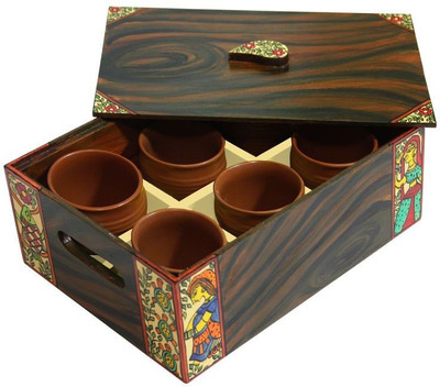 

Rang Rage Madhubani Folk Tray Set(Pack of 7)