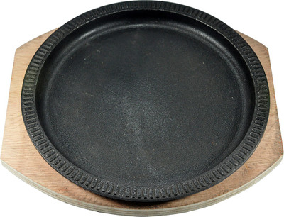 

White Gold Sizzler Round Lifted Plate(2 Units)
