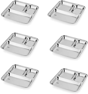 

Dezinox Dezinox 3 IN 1 Square Mess / Partition Plate S/6 Plate Set(6 Units)