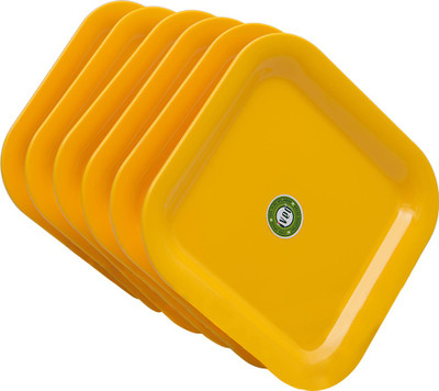 

IVEO IVEO YELLOW SQUARE QUARTER PLATE 8' (6PCS GP) Plate Set(Pack of 6)