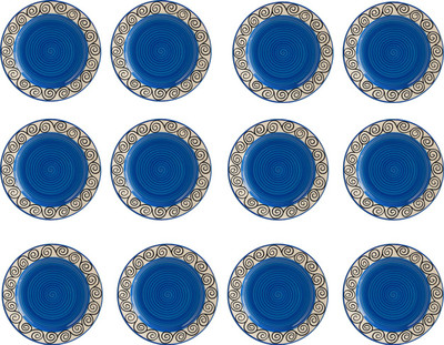 

Caffeine Blue Doodle Plate(Pack of 12)