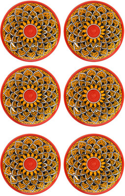 Caffeine Morocco Plate(Pack of 6)
