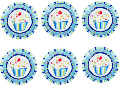 

Funcart Sweet Treat Cupcake Plate Set(6 Units)