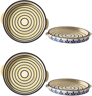 

Caffeine Blue Asmiya Tray(Pack of 4)