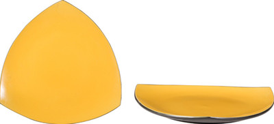 

Caffeine Yellow Elite Plate(Pack of 2)
