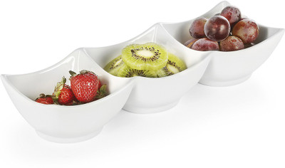 

Sivica Porcelain Tray - MOD0476 (White, Pack of 1) Tray