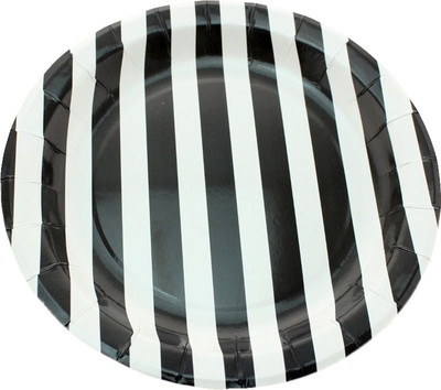 

Funcart Sailor Striped Round Plate Set(Pack of 12)