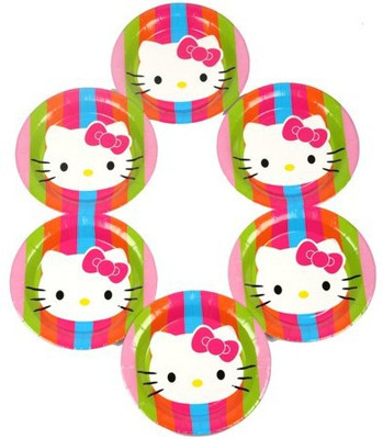 

Funcart Hello Kitty Plate Set(Pack of 6)