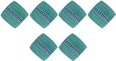 

Sunshine Snacks Plates With Diamond Pattern In Royal Sea Green By Sunshine ..... Plate Set(Pack of 6)