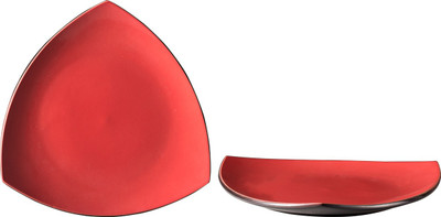 

Caffeine Red Elite Plate(Pack of 2)