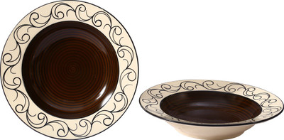 

Caffeine Dark Brown Aerial Plate(Pack of 2)