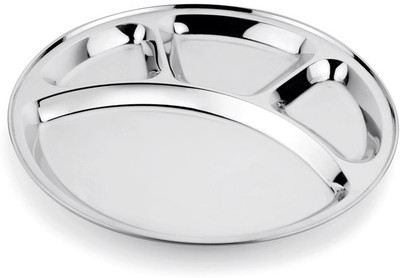 Dezinox Round Bhojan Thal / Partition 13 Sectioned Plate(Sectioned Plate) Dezinox Round Bhojan Thal / Partition 13 Sectioned Plate(Sectioned Plate)