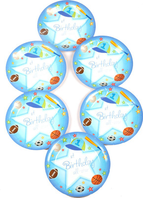 

Funcart Sporty At 1 Theme 7 Inch Plate(Pack of 6)
