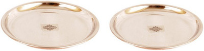 

IndianArtVilla Full Serving Plate Set(Pack of 2)