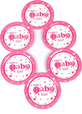 

Funcart Little Baby Girl Theme 7inch Plate Set(6 Units)