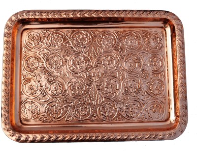 

Veda Home & Lifestyle COPPER EMBOSSED SERVING TRAY Tray