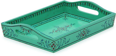 

Kaushalam Small Painted: Blue Tray